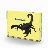 黒い飢えたサソリの漫画イラストレーション フォトブロック (右)