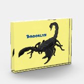 黒い飢えたサソリの漫画イラストレーション フォトブロック (左)