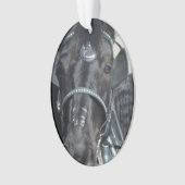 黒い馬のオーナメント オーナメント (正面)