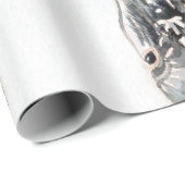 黒い馬の包装紙 ラッピングペーパー (ロールコーナー)