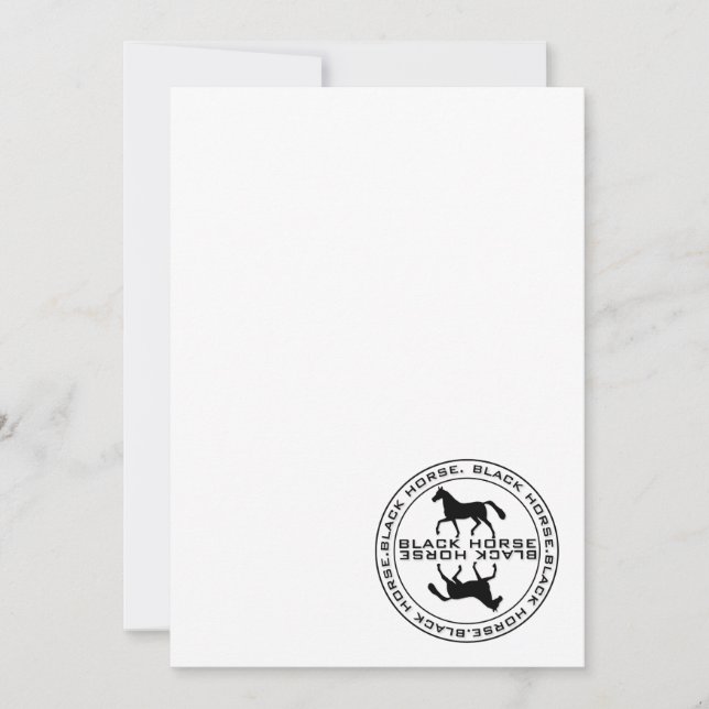 黒い馬の印 (正面)