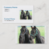 黒い馬の名刺 名刺 (正面/裏面)