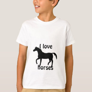 黒い馬の子供のTシャツ Tシャツ
