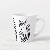 黒い馬の頭 カフェラテマグ (右)