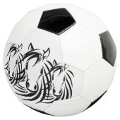 黒い馬の頭 サッカーボール (3/4)