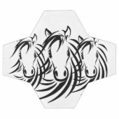黒い馬の頭 サッカーボール (フラット)