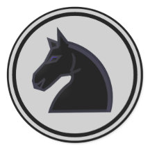 黒い馬の騎士駒