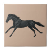 黒い馬 タイル (正面)