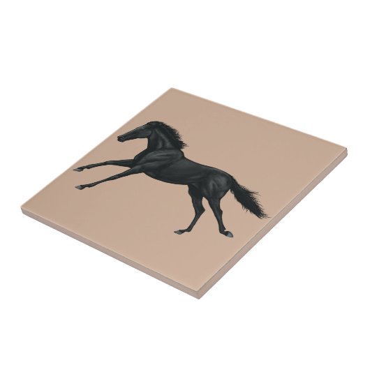 黒い馬 タイル (側面)