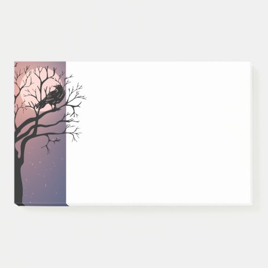 黒い鳥が渡り鳥のノート ポストイット (正面)