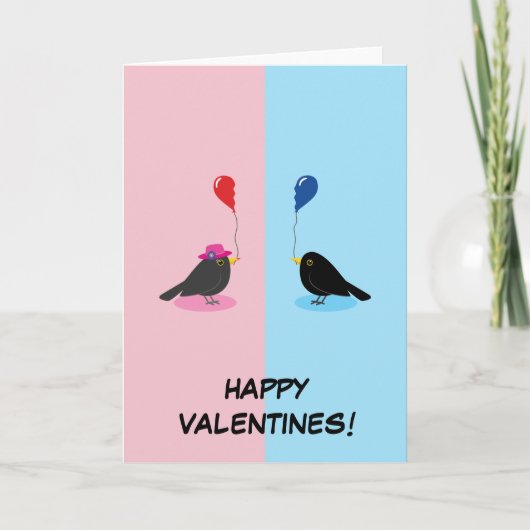 黒い鳥が見つけた運命の相手 カード (正面)