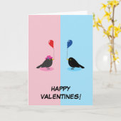 黒い鳥が見つけた運命の相手 カード (黄色い花)