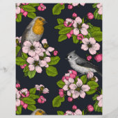 黒い鳥と花 (裏面)