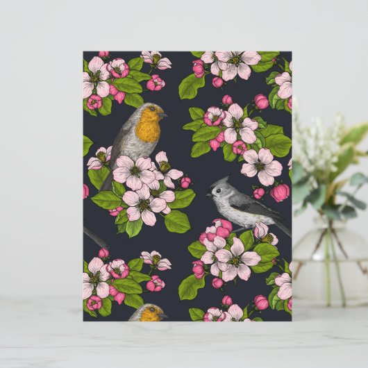 黒い鳥と花 (スタンド正面)