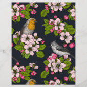 黒い鳥と花 (正面)
