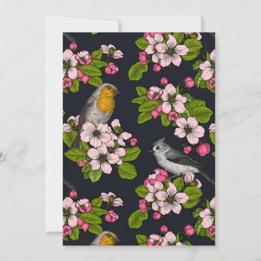 黒い鳥と花 (正面)