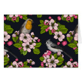 黒い鳥と花 (正面横)