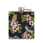 黒い鳥と花 フラスク (裏面)