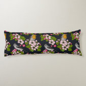 黒い鳥と花 ボディピロー (裏面)