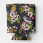 黒い鳥と花 缶クーラー (裏面)