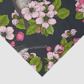 黒い鳥と花 薄葉紙 (詳細)