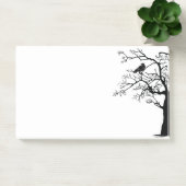 黒い鳥のカラスの粘り ポストイット (オフィス)