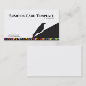 黒い鳥のロゴRaven名刺 名刺 (正面/裏面)