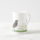 黒い鳥 ボーンチャイナマグカップ (正面右)