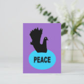 黒い鳩の平和はがき ポストカード (スタンド正面)