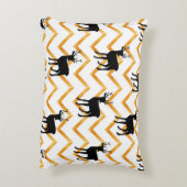 黒い鹿と金ゴールド アクセントクッション (裏面(縦))