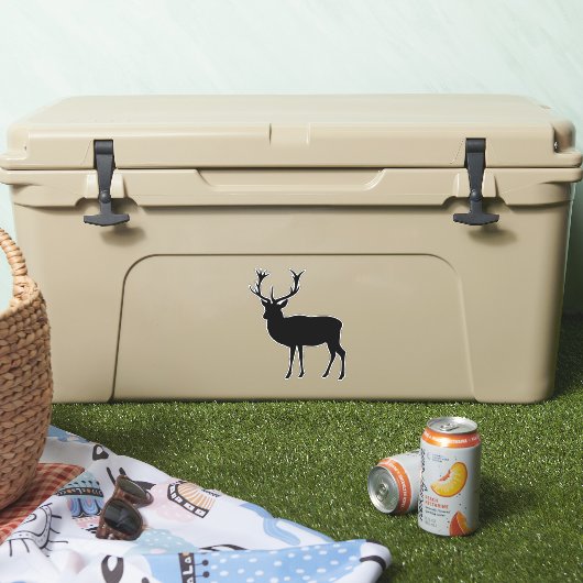 黒い鹿エレガントの伝統的シルエット シール (クーラー)