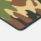 黒い黄色と茶色の迷彩模様 デスクマット (コーナー)