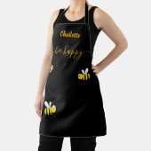 黒い黄色のハチの名前behappy エプロン (インサイチュ)
