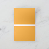 黒い黄色の背縁ど景 サンキューカード (内部)