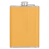 黒い黄色の背縁ど景 フラスク (裏面)