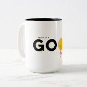 黒い黄色の赤は良い日のマグカップを作る ツートーンマグカップ (正面左)