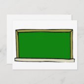 黒い黒い黒い黒い黒板 ポストカード (正面/裏面)
