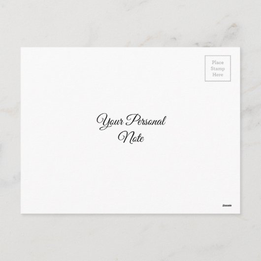 黒い黒い黒板と赤いハートのバレンタインデー シーズンポストカード (裏面)