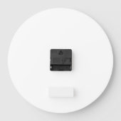 黒い黒い黒板の引用文 ラージ壁時計 (裏面)