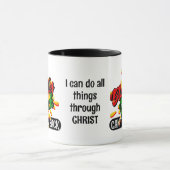 黒い黒はキリスト教を支持できないジュネーブ マグカップ (中央)