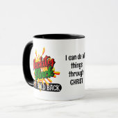 黒い黒はキリスト教を支持できないジュネーブ マグカップ (正面左)