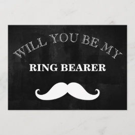 黒い黒板が私の花婿介添人? 招待状