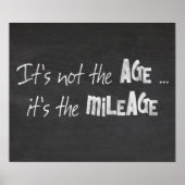 黒い黒板と引用文 ポスター (正面)