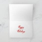 黒い黒板にPeace On Earthサイン シーズンカード (内部)