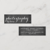 黒い黒板のスタイル スキニー名刺 (正面/裏面)