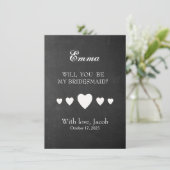 黒い黒板を使えば俺の花嫁介添人になる 招待状 (スタンド正面)