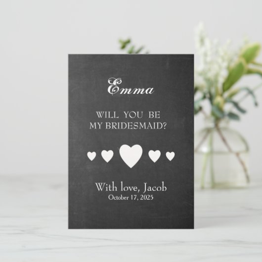 黒い黒板を使えば俺の花嫁介添人になる 招待状 (スタンド正面)