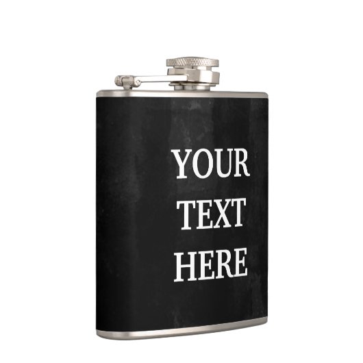 黒い黒板を個人化して下さい フラスク (右)
