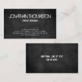 黒い黒板デザイナー名刺 名刺 (正面/裏面)