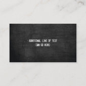 黒い黒板デザイナー名刺 名刺 (裏面)